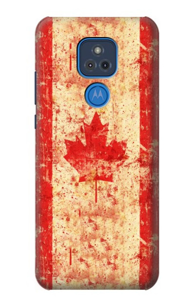 S1603 Canada Flag Old Vintage Case Cover Custodia per Motorola Moto G Play (2021)