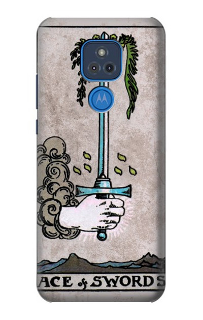 S2482 Tarot Card Ace of Swords Case Cover Custodia per Motorola Moto G Play (2021)