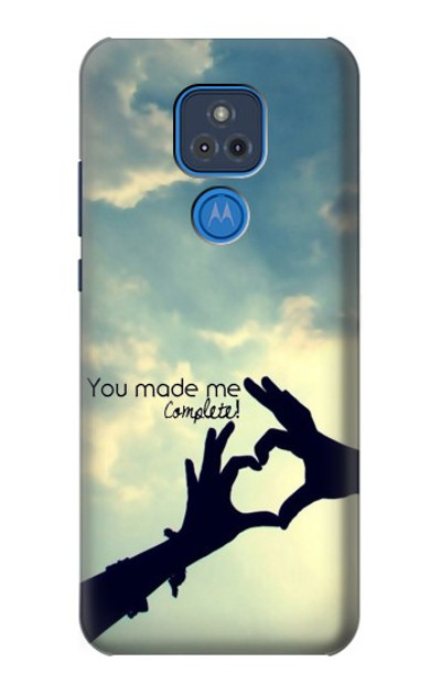 S2640 You Made Me Complete Love Case Cover Custodia per Motorola Moto G Play (2021)