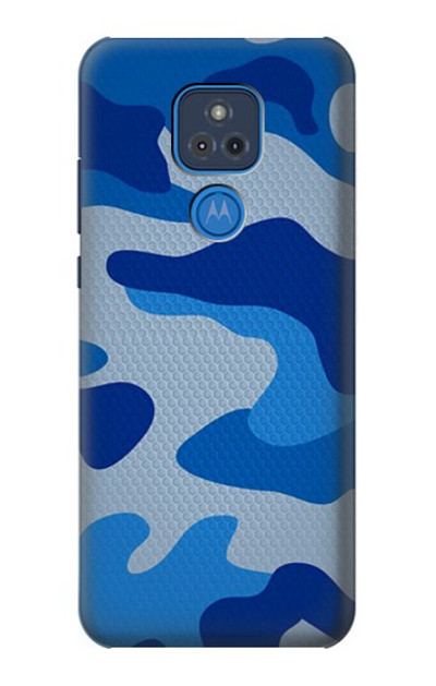 S2958 Army Blue Camo Camouflage Case Cover Custodia per Motorola Moto G Play (2021)