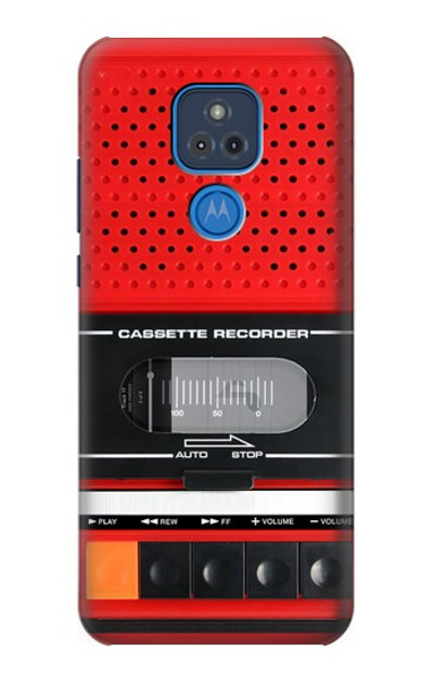 S3204 Red Cassette Recorder Graphic Case Cover Custodia per Motorola Moto G Play (2021)