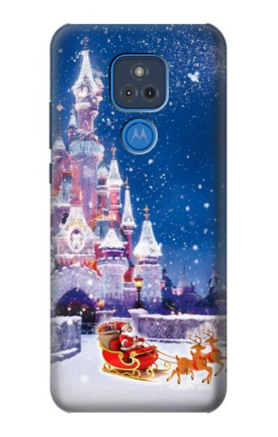 S3282 Santa Xmas Castle Case Cover Custodia per Motorola Moto G Play (2021)