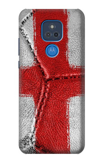 S3316 England Flag Vintage Football Graphic Case Cover Custodia per Motorola Moto G Play (2021)