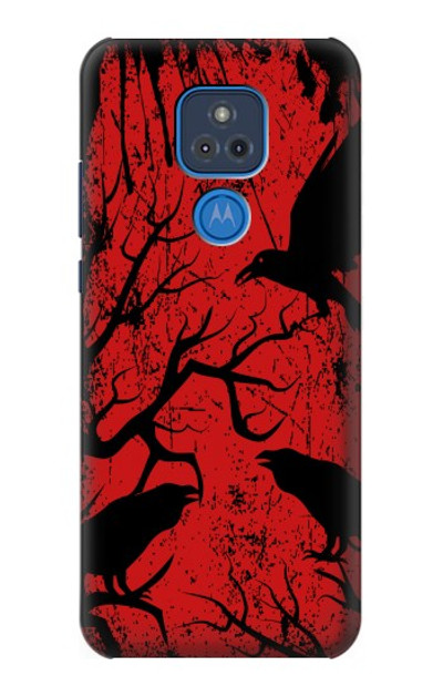 S3325 Crow Black Blood Tree Case Cover Custodia per Motorola Moto G Play (2021)