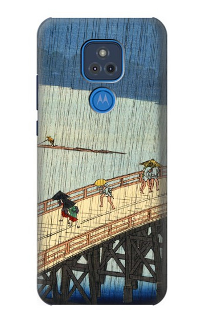 S3347 Utagawa Hiroshige Sudden shower Case Cover Custodia per Motorola Moto G Play (2021)