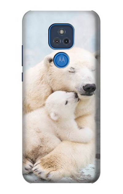 S3373 Polar Bear Hug Family Case Cover Custodia per Motorola Moto G Play (2021)