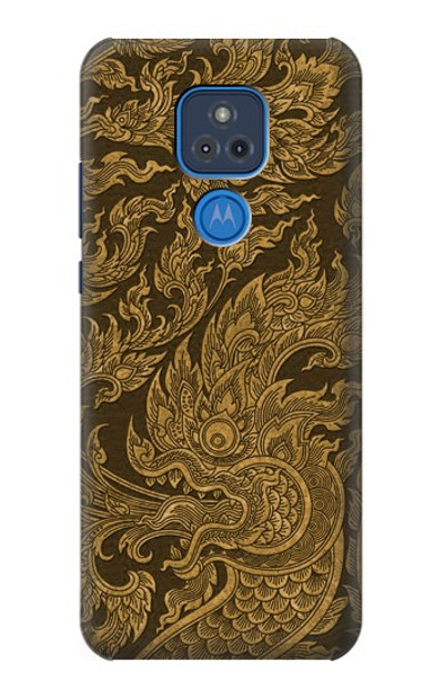 S3382 Thai Art Naga Case Cover Custodia per Motorola Moto G Play (2021)