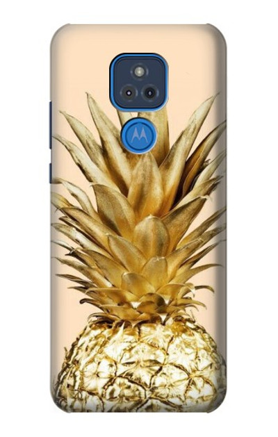 S3490 Gold Pineapple Case Cover Custodia per Motorola Moto G Play (2021)