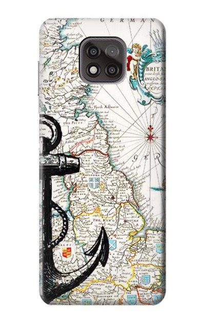 S1962 Nautical Chart Case Cover Custodia per Motorola Moto G Power (2021)