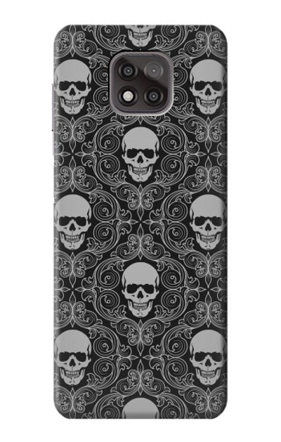 S2371 Skull Vintage Monochrome Pattern Case Cover Custodia per Motorola Moto G Power (2021)