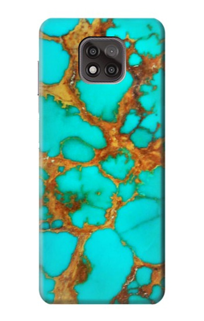 S2688 Aqua Copper Turquoise Gemstone Graphic Case Cover Custodia per Motorola Moto G Power (2021)