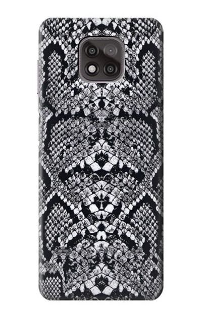 S2855 White Rattle Snake Skin Graphic Printed Case Cover Custodia per Motorola Moto G Power (2021)