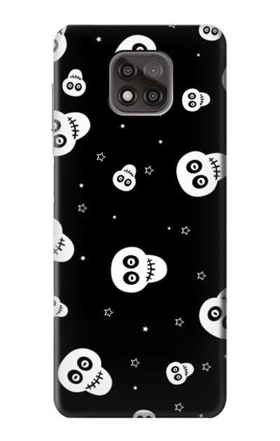 S3261 Smile Skull Halloween Pattern Case Cover Custodia per Motorola Moto G Power (2021)