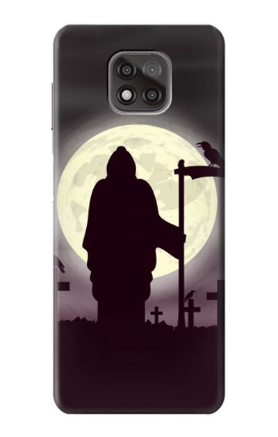 S3262 Grim Reaper Night Moon Cemetery Case Cover Custodia per Motorola Moto G Power (2021)