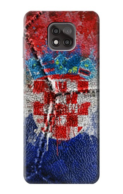 S3313 Croatia Flag Vintage Football Graphic Case Cover Custodia per Motorola Moto G Power (2021)