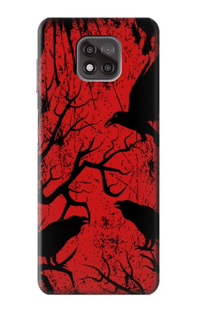 S3325 Crow Black Blood Tree Case Cover Custodia per Motorola Moto G Power (2021)