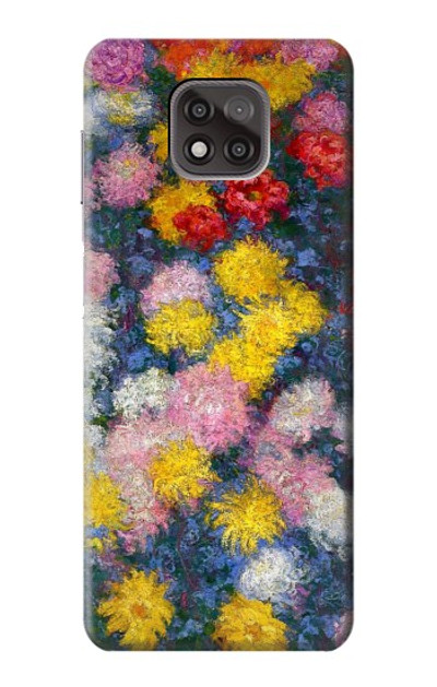 S3342 Claude Monet Chrysanthemums Case Cover Custodia per Motorola Moto G Power (2021)