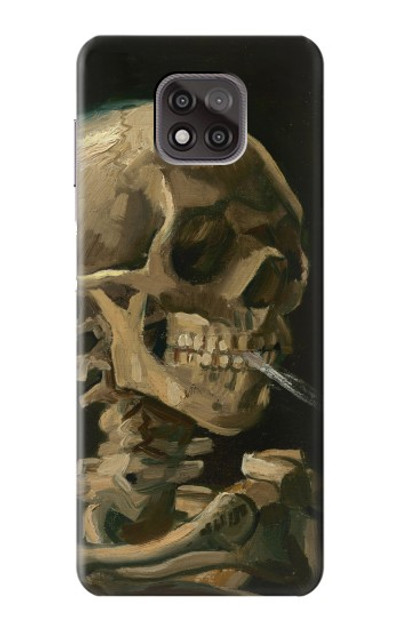 S3358 Vincent Van Gogh Skeleton Cigarette Case Cover Custodia per Motorola Moto G Power (2021)