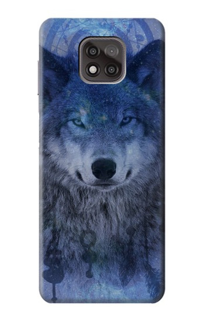 S3410 Wolf Dream Catcher Case Cover Custodia per Motorola Moto G Power (2021)