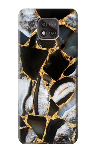 S3419 Gold Marble Graphic Print Case Cover Custodia per Motorola Moto G Power (2021)