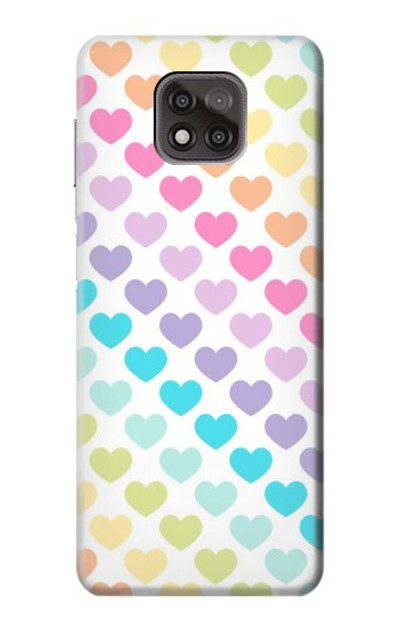 S3499 Colorful Heart Pattern Case Cover Custodia per Motorola Moto G Power (2021)