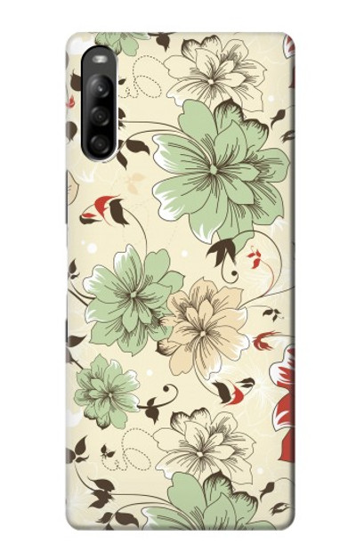 S2179 Flower Floral Vintage Art Pattern Case Cover Custodia per Sony Xperia L5