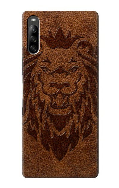 S2529 Leo Zodiac Tattoo Brown Graphic Print Case Cover Custodia per Sony Xperia L5