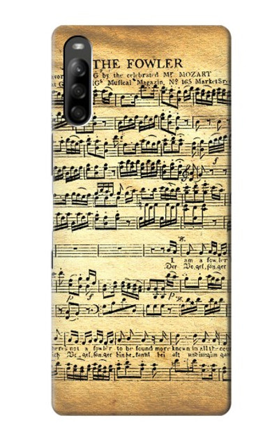 S2667 The Fowler Mozart Music Sheet Case Cover Custodia per Sony Xperia L5