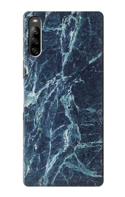 S2799 Light Blue Marble Stone Graphic Printed Case Cover Custodia per Sony Xperia L5