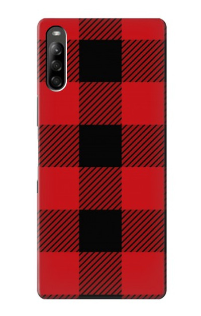 S2931 Red Buffalo Check Pattern Case Cover Custodia per Sony Xperia L5