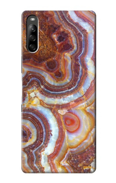 S3034 Colored Marble Texture Printed Case Cover Custodia per Sony Xperia L5