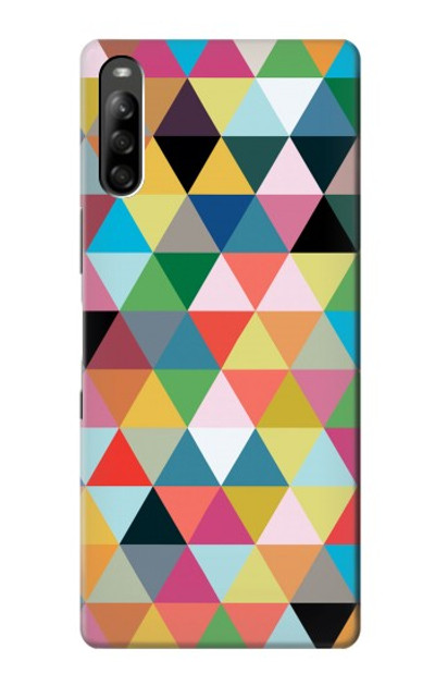 S3049 Triangles Vibrant Colors Case Cover Custodia per Sony Xperia L5