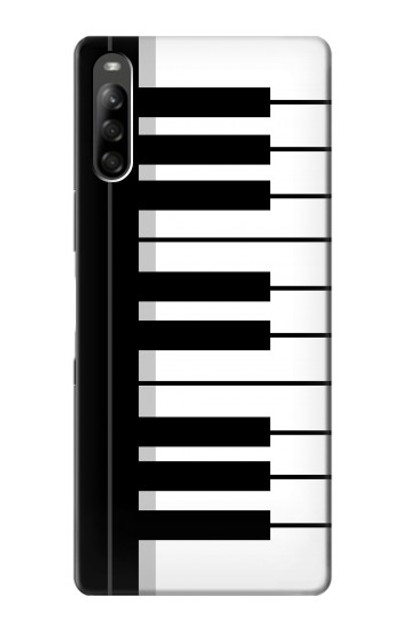 S3078 Black and White Piano Keyboard Case Cover Custodia per Sony Xperia L5