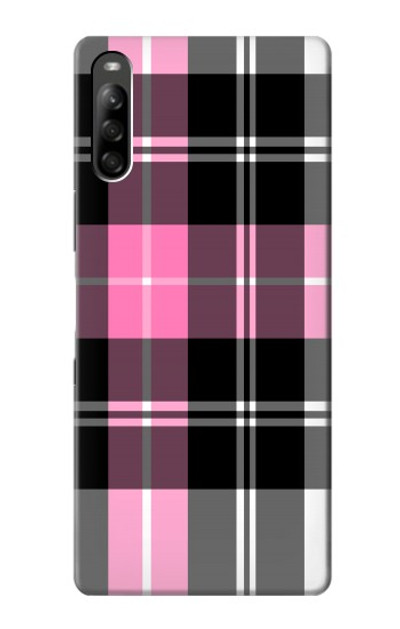 S3091 Pink Plaid Pattern Case Cover Custodia per Sony Xperia L5