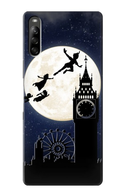 S3249 Peter Pan Fly Full Moon Night Case Cover Custodia per Sony Xperia L5