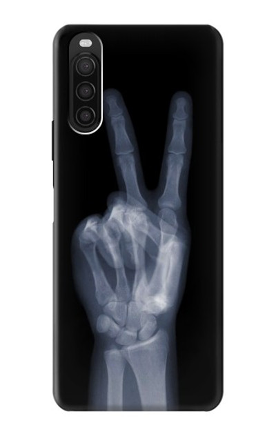 S3101 X-ray Peace Sign Fingers Case Cover Custodia per Sony Xperia 10 III