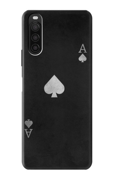 S3152 Black Ace of Spade Case Cover Custodia per Sony Xperia 10 III