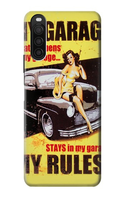 S3198 My Garage Pinup Girl Case Cover Custodia per Sony Xperia 10 III