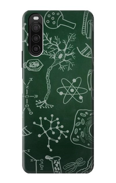 S3211 Science Green Board Case Cover Custodia per Sony Xperia 10 III