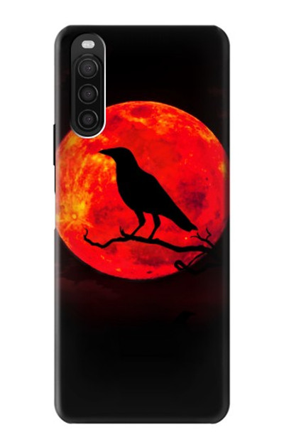 S3328 Crow Red Moon Case Cover Custodia per Sony Xperia 10 III