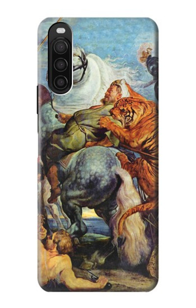 S3331 Peter Paul Rubens Tiger und Lowenjagd Case Cover Custodia per Sony Xperia 10 III