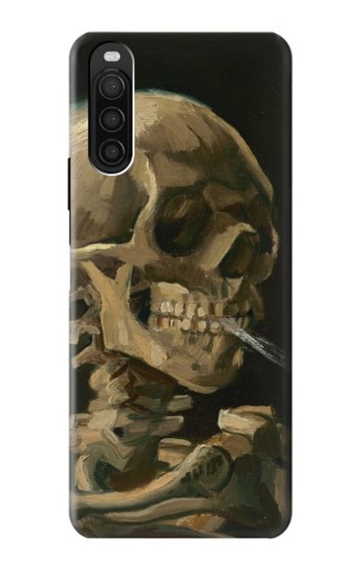 S3358 Vincent Van Gogh Skeleton Cigarette Case Cover Custodia per Sony Xperia 10 III
