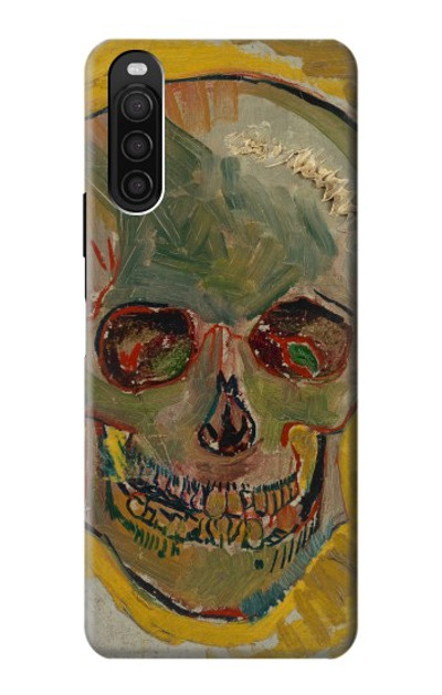 S3359 Vincent Van Gogh Skull Case Cover Custodia per Sony Xperia 10 III