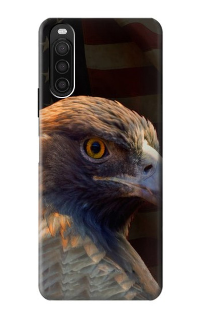 S3376 Eagle American Flag Case Cover Custodia per Sony Xperia 10 III