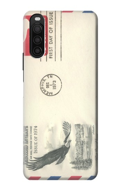 S3551 Vintage Airmail Envelope Art Case Cover Custodia per Sony Xperia 10 III