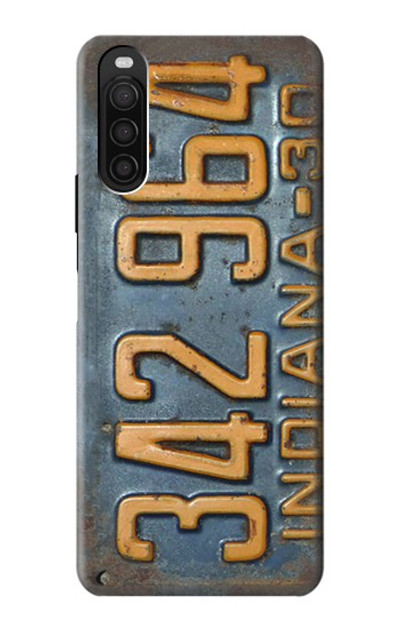 S3750 Vintage Vehicle Registration Plate Case Cover Custodia per Sony Xperia 10 III