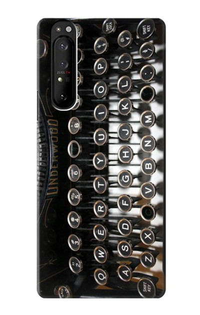 S0620 Typewriter Case Cover Custodia per Sony Xperia 1 III S0620 Typewriter Case Cover Custodia per Sony Xperia 1 III