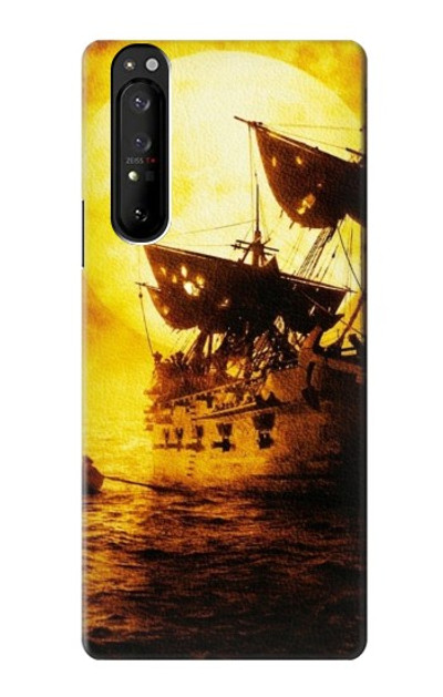 S0841 Pirates Black Pearl Case Cover Custodia per Sony Xperia 1 III S0841 Pirates Black Pearl Case Cover Custodia per Sony Xperia 1 III