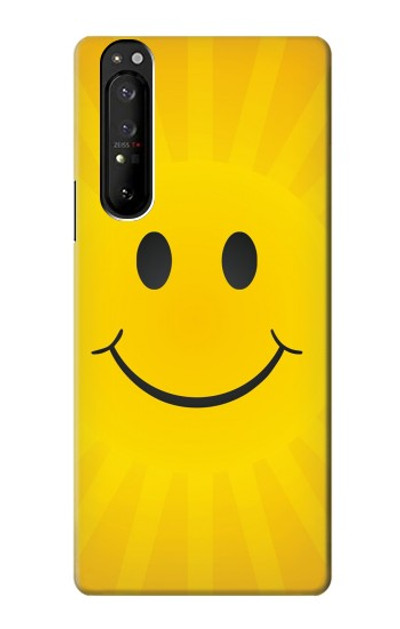 S1146 Yellow Sun Smile Case Cover Custodia per Sony Xperia 1 III S1146 Yellow Sun Smile Case Cover Custodia per Sony Xperia 1 III