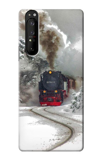 S1509 Steam Train Case Cover Custodia per Sony Xperia 1 III S1509 Steam Train Case Cover Custodia per Sony Xperia 1 III